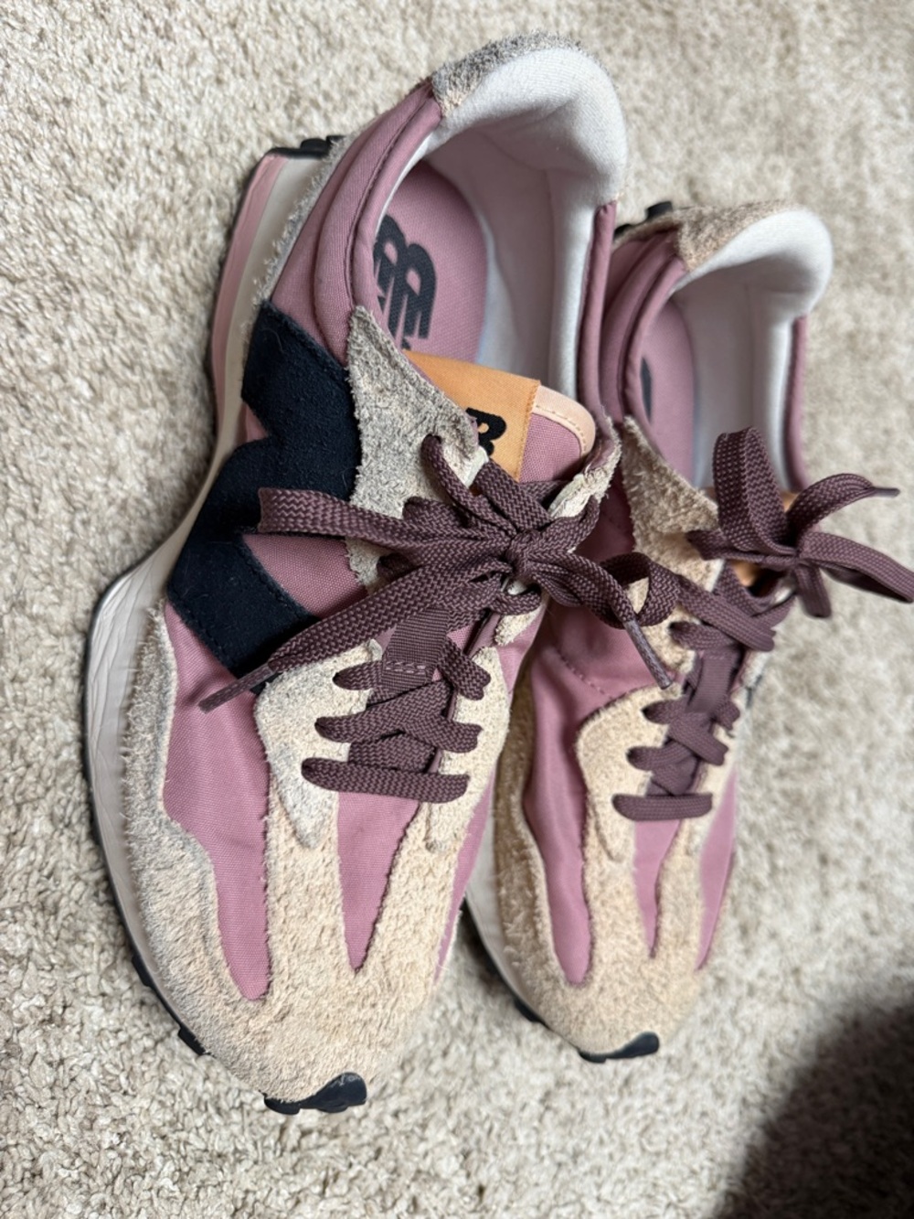 New Balance 327 Women’s Pink Suede & Mesh Sneakers